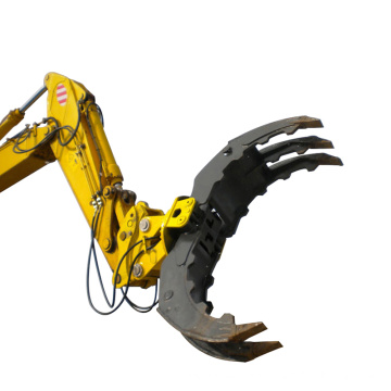 excavator hydraulic grapple bucket claw rotary grab